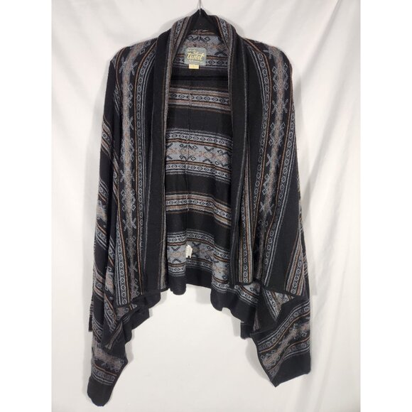 Knits With A Twist Waterfall Cardigan Sweater Soft Wool Southwestern US/ L - Picture 1 of 8
